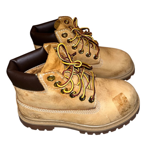 Timberland Toodler Boys’ Lace Up Boots Fall Winter Casual Footwear Sz-11 - Picture 2 of 7